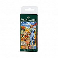 Faber-Castell μαρκαδόροι-πινέλο Pitt Artist, Autumn, 6 τμχ