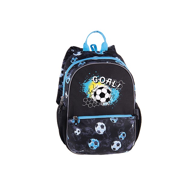 Pulse Backpack Junior Black Goal, μαύρο-μπλε