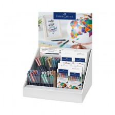 Μαρκαδόροι Faber-Castell, στρογγυλοί, μεταλλικοί, 1,5 mm, 240 τεμάχια σε οθόνη