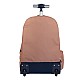 Milan Backpack 1918, με ρόδες, με 6 φερμουάρ, 25 L, ροζ