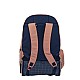 Milan Backpack 1918, με ρόδες, με 6 φερμουάρ, 25 L, ροζ