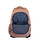 Milan Backpack 1918, με ρόδες, με 6 φερμουάρ, 25 L, ροζ