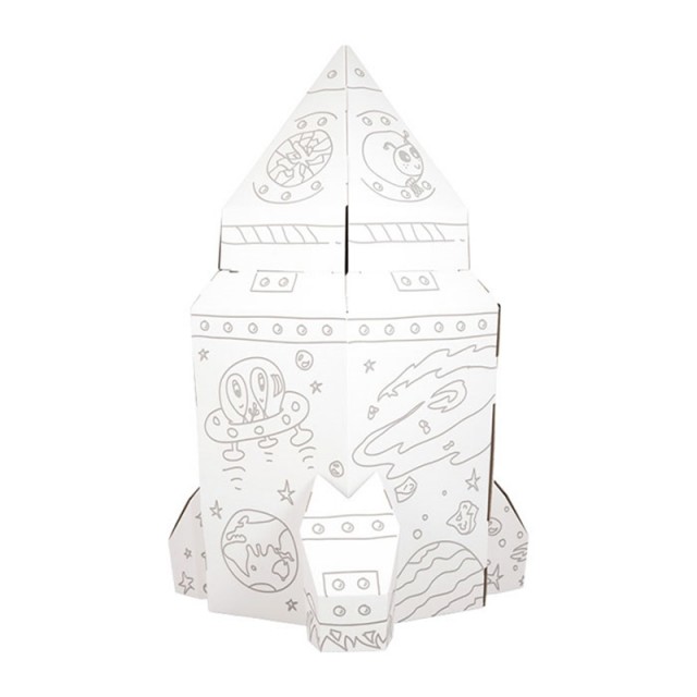 Small Foot House - Rocket for play, χαρτόνι, 105 x 105 x 169 cm