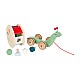 Small Foot Pull Toy Snail, με διαλογέα, ξύλινο