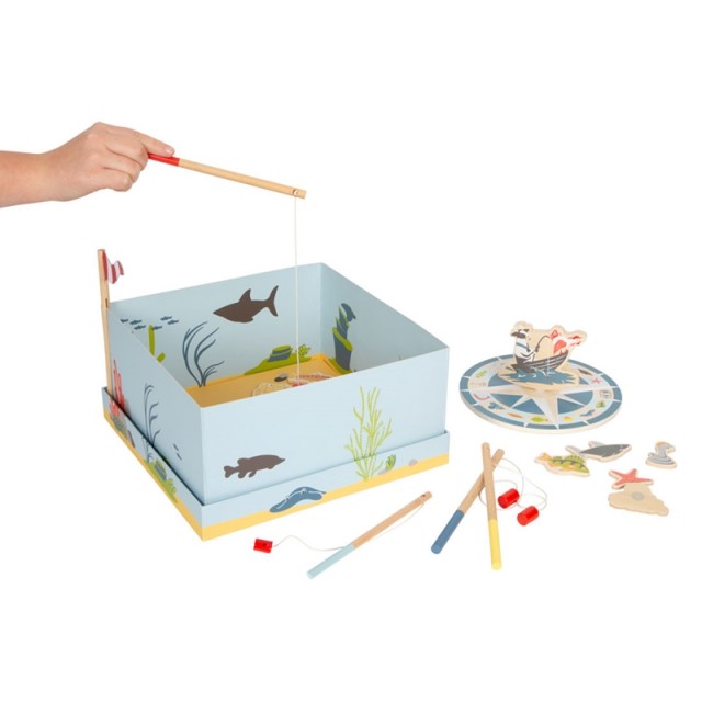 Small Foot Game Fishing - Friends, ξύλινο, 30 x 30 x 15 cm