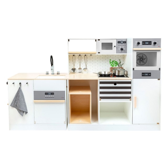 Small Foot Modular κουζίνα, παιδική, ξύλινη, μέγεθος XL, 83 x 29 x 83 cm