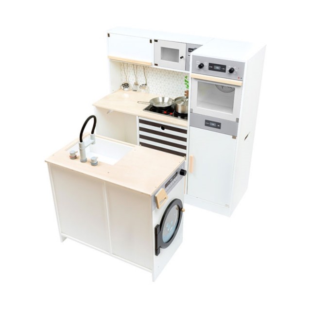 Small Foot Modular κουζίνα, παιδική, ξύλινη, μέγεθος XL, 83 x 29 x 83 cm