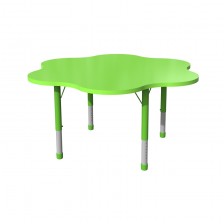 RFG μαθητικό τραπέζι Flower ρυθμιζόμενο 1200 x 1200 x 370-620 mm πράσινο