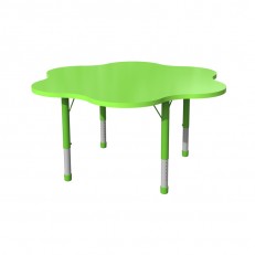 RFG μαθητικό τραπέζι Flower ρυθμιζόμενο 1200 x 1200 x 370-620 mm πράσινο