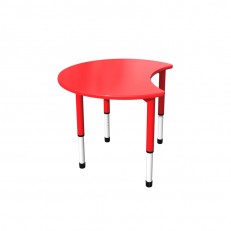 RFG μαθητικό τραπέζι Moon ρυθμιζόμενο 900 x 900 x 550-750 mm κόκκινο