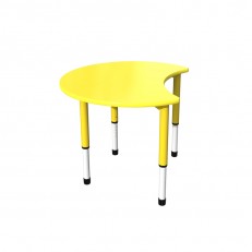 RFG μαθητικό τραπέζι Moon ρυθμιζόμενο 900 x 900 x 550-750 mm κίτρινο