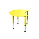 RFG Student Desk Moon, ρυθμιζόμενο ύψος, 900 x 900 x 550-750 mm, κίτρινο