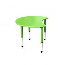 RFG μαθητικό τραπέζι Moon ρυθμιζόμενο 900 x 900 x 550-750 mm πράσινο