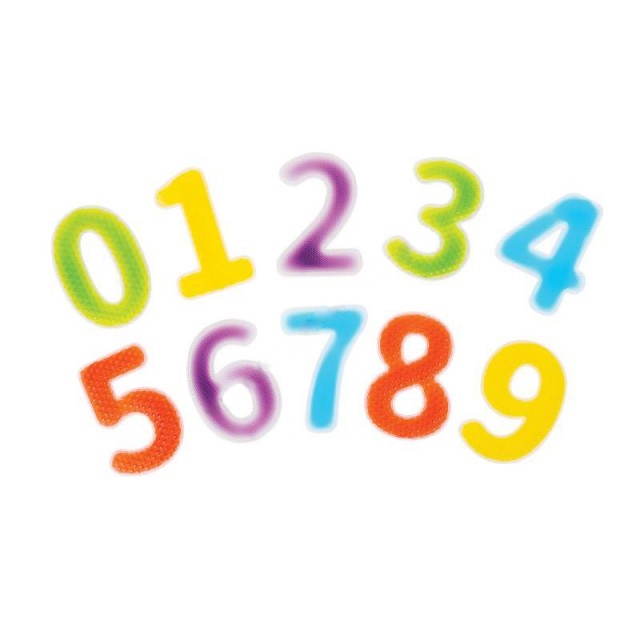 Nowa Szkola Numbers, από τζελ, έγχρωμο, από 0 έως 9, 26 τεμάχια