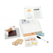 Ταμειακή μηχανή Small Foot Φρέσκια, με scanner, παιδική, ξύλινη