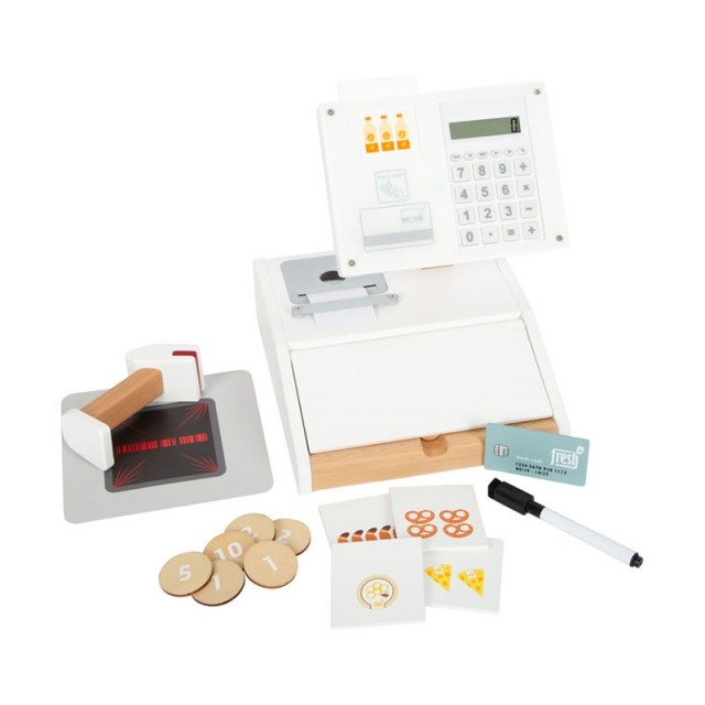 Ταμειακή μηχανή Small Foot Φρέσκια, με scanner, παιδική, ξύλινη