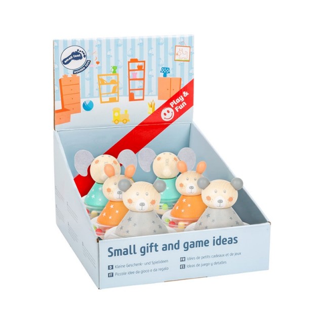 Κουδουνίστρες Small Foot Baby, όρθιες, 6 τεμαχίων σε βιτρίνα