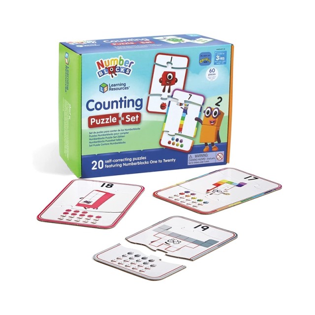 Πηγές εκμάθησης Παζλ Numberblocks, για μέτρηση