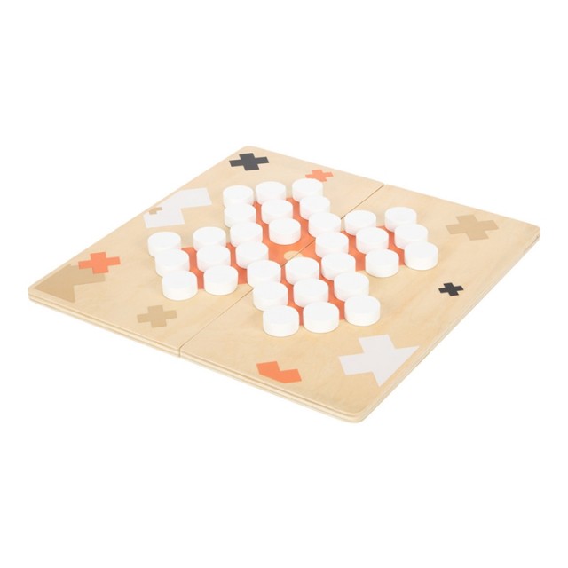 Small Foot Games Checkers and Cards, Gold Edition