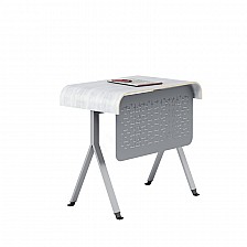 RFG θρανίο Norme μονό άνω της Γ΄ γυμνασίου 795 x 500 x 750 mm ανοιχτή οξιά γκρι μέταλλο