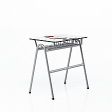 RFG μαθητικό θρανίο Letme μονό 700 x 500 x 750 mm λευκός πάγκος γκρι μέταλλο