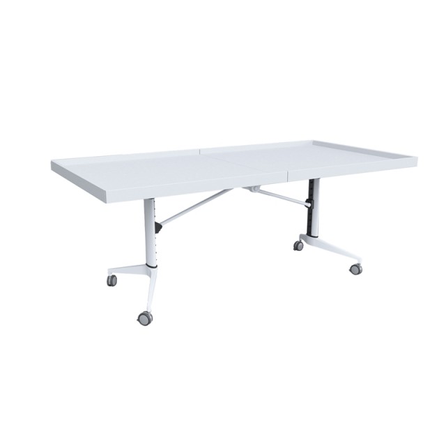 RFG Κινητό πτυσσόμενο τραπέζι Robotika, 2000 x 1000 x 740 mm, λευκό