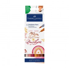 Faber-Castell μαρκαδόροι Goldfaber A.Dual Boho, 6 τμχ