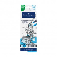 Faber-Castell μαρκαδόροι Goldfaber Sketch Design, 6 τμχ