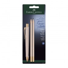 Faber-Castell στυλό Poly Ball Urban με 2 ροζ μολύβια
