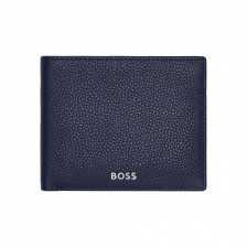 Hugo Boss πορτοφόλι Classic Grained με θήκη για κέρματα, σκούρο μπλε