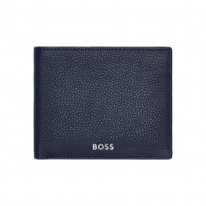 Hugo Boss πορτοφόλι Classic Grained με θήκη για κέρματα, σκούρο μπλε