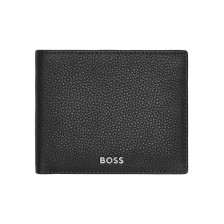 Hugo Boss πορτοφόλι Classic Grained με θήκη για κέρματα, μαύρο