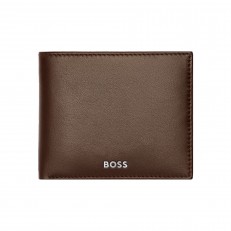 Hugo Boss πορτοφόλι Classic Smooth, καφέ