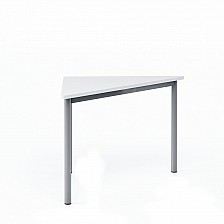 RFG μαθητικό τραπέζι Trapez 45 άνω της Γ΄ γυμνασίου 650 x 1250 x 750 mm MDF λευκός πάγκος γκρι μέταλλο