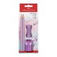 Μολύβι Faber-Castell Sparkle Cosmic, 2 τεμαχίων, με γόμα και ξύστρα