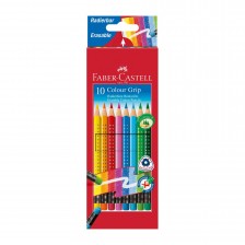 Faber-Castell μολύβια Grip 2001, σβήσιμα, 10 χρώματα