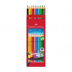 Faber-Castell μολύβια Grip 2001, σβήσιμα, 10 χρώματα
