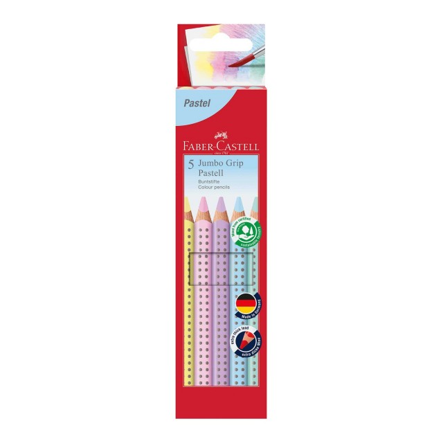 Faber-Castell Pencils Jumbo Grip 2001 Παστέλ, 5 χρώματα