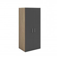 Ντουλάπα RFG, διπλή, 800 x 560 x 1800 mm, δρυς sonoma και γραφίτης