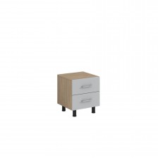 Ντουλάπι RFG, με δύο συρτάρια, 450 x 400 x 500 mm, δρυς sonoma και γκρι