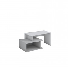 Έπιπλο τηλεόρασης RFG, 1250 x 500 x 500 mm, γκρι βάση, λευκό επάνω μέρος