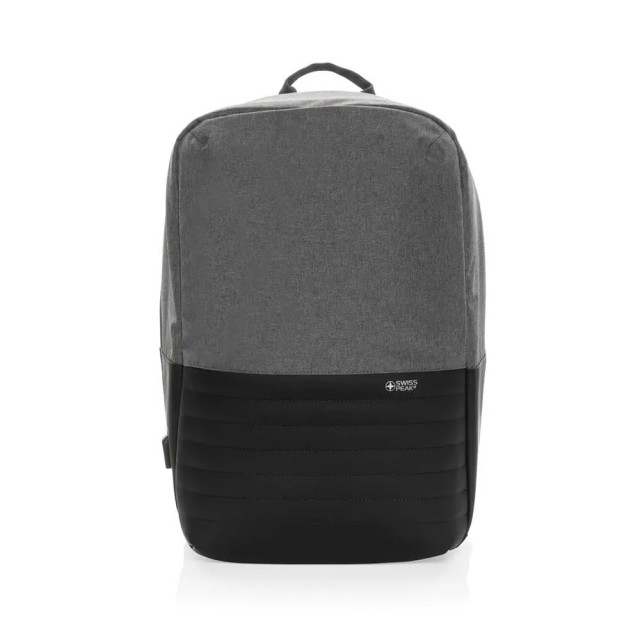 Σακίδιο πλάτης Swiss Peak Laptop Anti-Teft, με προστασία RFID, 15,6'', γκρι-μαύρο
