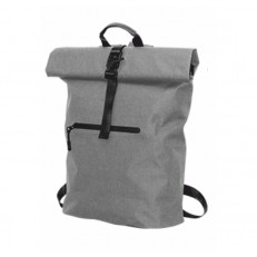 Σακίδιο πλάτης Rolltop, αδιάβροχο, με τσέπη, 300D RPET, 40 x 60 cm, γκρι