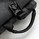 Σακίδιο πλάτης Rolltop, αδιάβροχο, με τσέπη, 300D RPET, 40 x 60 cm, μαύρο