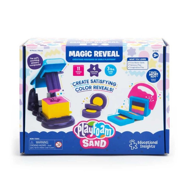 Πόροι μάθησης Colored Magic Sand Kit, με εργαλεία