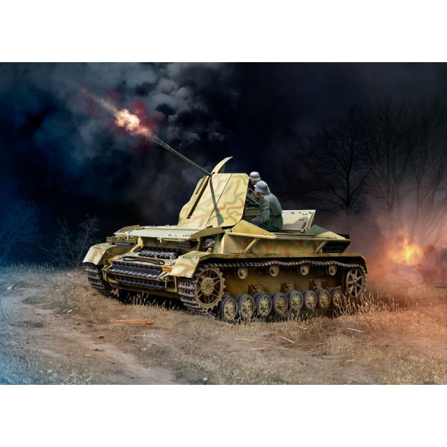 Μοντέλο συναρμολόγησης, Revell, Flakpanzer IV Möbelwagen 3.7cm Flak 43 Tank, 144 μέρη