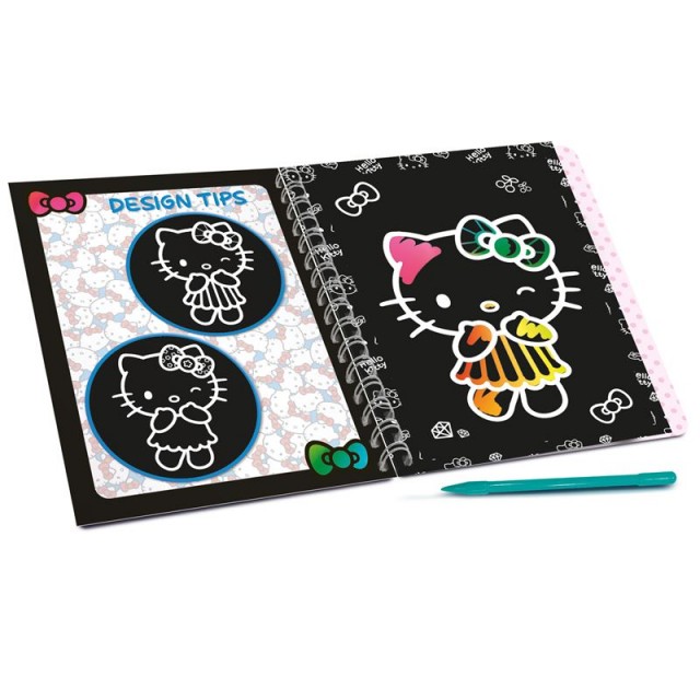 Δημιουργικό κιτ, Lisciani, Hello Kitty, Αποκάλυψη από το Ξυστό, Ξυστό βιβλίο