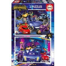 Παζλ, Educa, Batman 2 σε 1, 2 x 48 κομμάτια