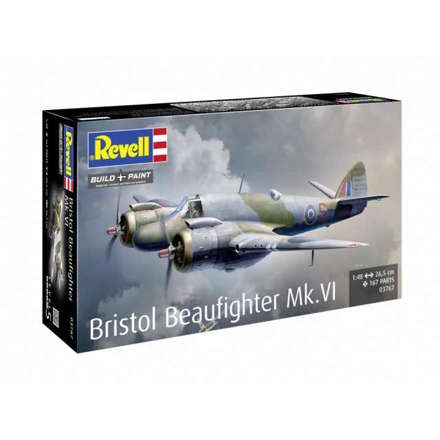 Μοντέλο συναρμολόγησης, Revell, μαχητικό αεροσκάφος Bristol Beaufighter Mk. VI, 200 ανταλλακτικά