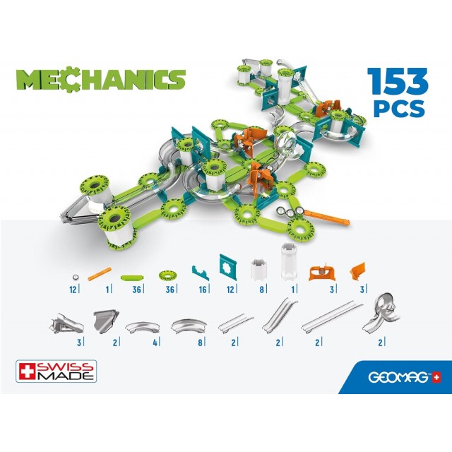 Магнитен конструктор Mechanics 757, Гравитация, 153 части